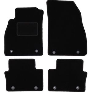 Zwarte veloursmatten voor: Opel Insignia A FL sedan, liftback, stationwagen (2013-2017)