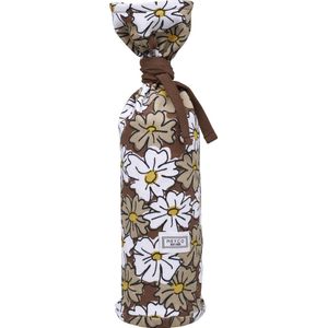 Meyco Baby Vintage Flower kruikenzak - chocolate