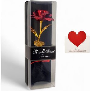 Roos in Luxe Verpakking – Eeuwige Roos – Moederdag Cadeau – Red Rose – Rode Roos - Qwality