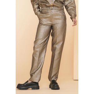 Geisha Broek Metallic Pantalon 41666 20 25 Gold Dames Maat - 3XL