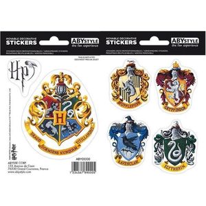 HARRY POTTER - Stickers - 16x11cm/ 2 planches - Hogwarts Houses