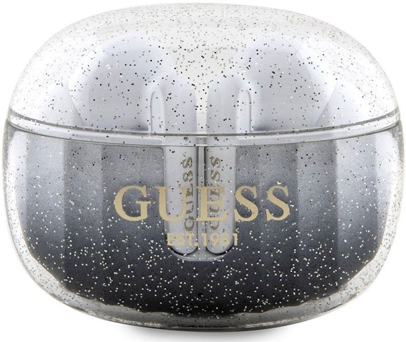 Guess Glitter Gradient TWS Bluetooth In-Ear Oordopjes - Zwart