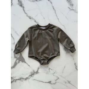 Baby meisjes body longsleeve / Rompertje ""Groen"", verkrijgbaar in de maten 62 t/m 92