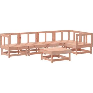 The Living Store 6-delige Loungeset massief douglashout - Loungeset - Tuinlounge - Loungebank - Outdoor Furniture - Teak Lounge