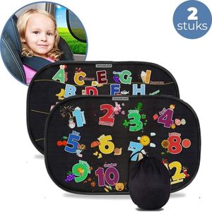 Innovaland - Zonnescherm Auto Baby - Extra Donker Voor Betere Bescherming - Zelfklevend - UV Protectie - Zijruit - Kind - Zonwering Auto