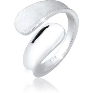 Elli Dames Ring Dames Basic Open Trend Ring in 925 Sterling Zilver