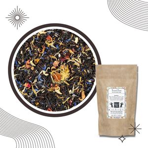 Blend van zwarte, fruit en kruiden thee – Duizend bloemen – Holy Tea Amsterdam – Zak met rits – 50 g