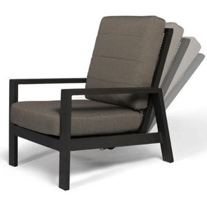 Tierra Outdoor loungechair Queens inclusief all weather kussen antraciet