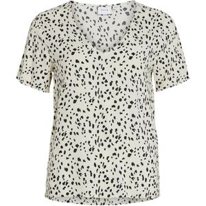 Vila T-shirt Vipaya V-neck S/s Top/su - Noos 14079533 Birch Dames Maat - 36