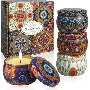 Geurkaarsen set - scented candles, aroma candles, candle gift set