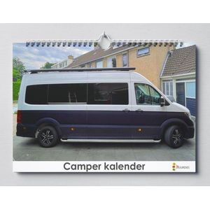 Cadeautip! Camper kalender 35x24 cm | Camper verjaardagskalender | Camper wandkalender| Kalender 35 x 24 cm