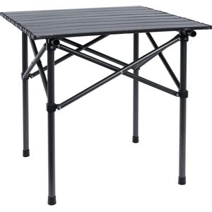 Inklapbare Campingtafel - Aluminium Tafelblad - 4 Personen - Draagtas - Picknick Barbecue - Zwart Garden table