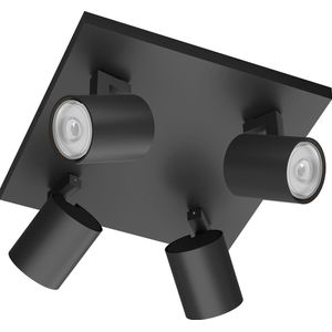 Philips Runner opbouwspot - 4-lichts - zwart