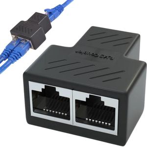 AdroitGoods Ethernet Splitter/Verlengstuk - Switch - Internet kabel/Lan Kabel verlengstuk