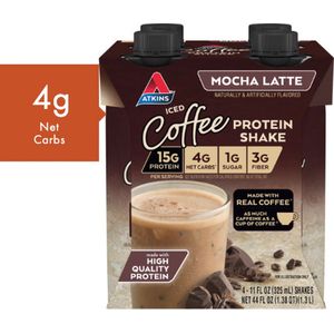 Atkins | Protein Shake | Iced Coffee Mocha Latte | 4 Stuks | 4 x 325 ml