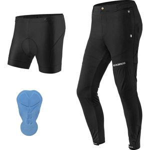 ROCKBROS Fietsbroeken Heren Dames Fietsbroeken Onderbroek met zitkussen Ademende broek Zomer/Herfst M