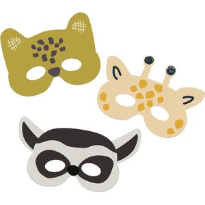 Folat - Maskers Zoo Party - 6 stuks