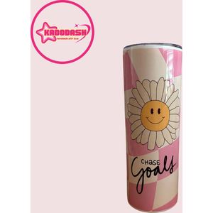 Thermosbeker - Tumbler - rietjesbeker - waterfles - Chase Goals - positief