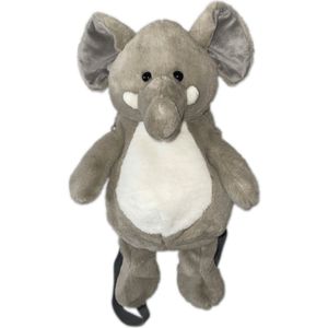 Knuffel rugzak - Olifant - Grijs - kinderrugzak