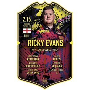 Ricky Evans Bull's Darts Ultimate Card 37x25cm