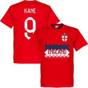 Engeland Kane 9 Team T-Shirt - Rood - XXXXL
