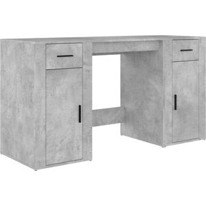 vidaXL-Bureau-met-kast-bewerkt-hout-betongrijs