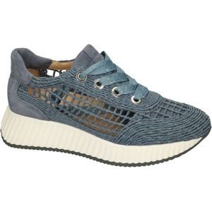 Softwaves Sneakers Dames - Lage sneakers / Damesschoenen - - 8.95.04 - Blauw - Maat 39