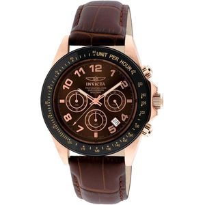 INVICTA Speedway Men 43mm Stainless Steel Black + Rose Gold Brown dial VD53B-14 Quartz