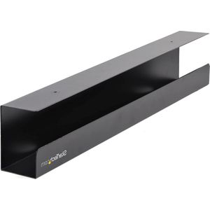 Kabelgoot Under Desk Cable Management Tray - Office-Standing Desk Cable Tray Organizer - Desk-Table Mount Holder for Cords-Wire-Power Strip - Computer Cable Manager - 23-1/2""L x 4-1/2""D - Cable Organizer