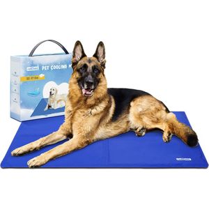 Nobleza B4FX5 - Koelmat voor voor huisdieren - Koeling mat voor honden en katten - 70x110 cm - Blauw