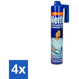 Merito - Strijkspray - 500 ml - Voordeelverpakking - 4 stuks