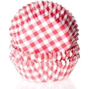 House of Marie Cupcake Vormpjes - Baking Cups - Ruit Rood - pk/50