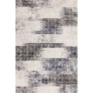 Asiatic Kuza Lines Navy vloerkleed - maat 120 x 170 cm