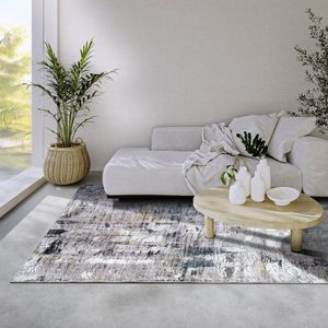 Flycarpets Elle Decoration - Imagination - Laagpolig Vloerkleed - Malard - Saphire Goud - 80x150 cm