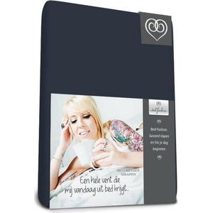 Bed-fashion jersey hoeslaken Marine - 200 x 200 cm - Marine