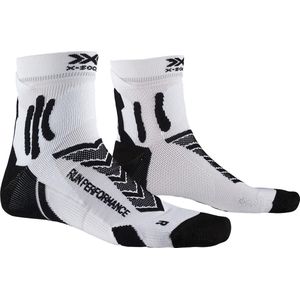 X-socks Hardloopsokken Run Performance Nylon Wit/zwart Mt 45-47