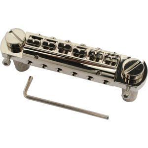 Duesenberg Duesenberg Wrap Aroen Bridge nikkel, afstand bouten 81,5mm - Gitaaronderdeel