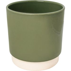 Ceramics Limburg - Bloempot - Handgemaakt - Dutch Design - Pot - Groen - Eno