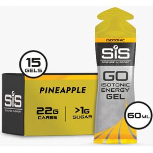 Science in Sport - SiS Go Isotonic Energygel - Energie gel - Isotone Sportgel - Pineapple Smaak - 15 x 60ml