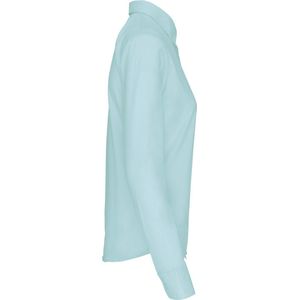 Blouse Dames M Kariban Lange mouw Ice Mint 65% Polyester, 35% Katoen