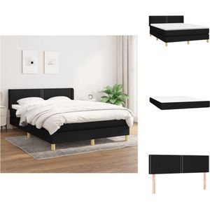 vidaXL Boxspringbed - Comfort - Bed - Matras - 140 x 190 cm - Luxe slaapcomfort - Bed