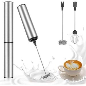 Elektrische Melkopschuimer Mini Auto Roestvrijstalen Keuken Mixer Afneembare voor Thuis Keuken Milkshakes Cocktails