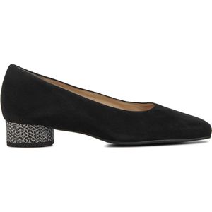 Hassia Dames Pumps / Damesschoenen - Suède - Geen hoogte 2 cm cm - 302622 - Zwart combi - Maat 41/41+