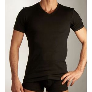 Schiesser Selected Premium T-shirt V-hals - Noir - 223626-000 - M