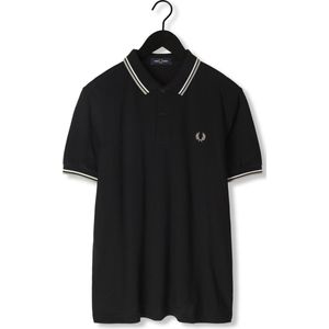 Fred Perry The Twin Tipped Fred Perry Shirt Polo's & T-shirts Heren - Polo shirt - Zwart - Maat S