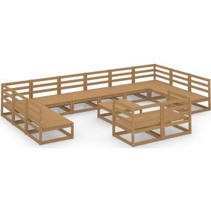 vidaXL 13-delige Loungeset massief grenenhout - Loungeset - Loungesets - Tuinsets - Tuinsets