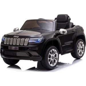 Jeep Grand Cherokee - Zwart - Softstart - 12 Volt | Elektrische Kinderauto | Met afstandsbediening | Kinderauto voor 1 tot 6 jaar