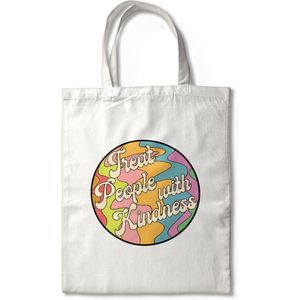 TPWK - Treat People With Kindness Tote Bag - Draagtas, Katoenen Tas, Schoudertas, Harry Styles Tote Bag Gift Merch