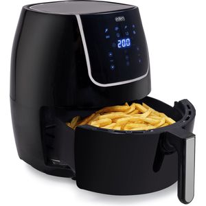 Airfryer XXL - Eden ED-7012 - Heteluchtfriteuse XXL – Inhoud: 6 liter – Digitale bediening - Braden, grillen, bakken, roosteren én frituren tot 80% minder vet - 1500gr friet