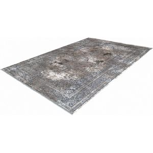 Pierre Cardin Elysee Lalee- Vintage - Super zacht - Shinny - acryl viscose - Vloerkleed – hotel sjiek - design tapijt fraai – modern designer Karpet - 160x230- Grijs silver